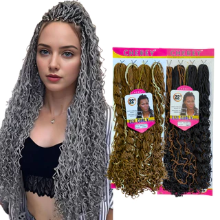 Miojinho Cacheado Pacotão 400g Trança Kanekalon Estilo Curl Braids