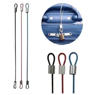 3 Cabos de aço COLORIDOS para malas de viagens nacionais e internacionais em Oferta na Shopee