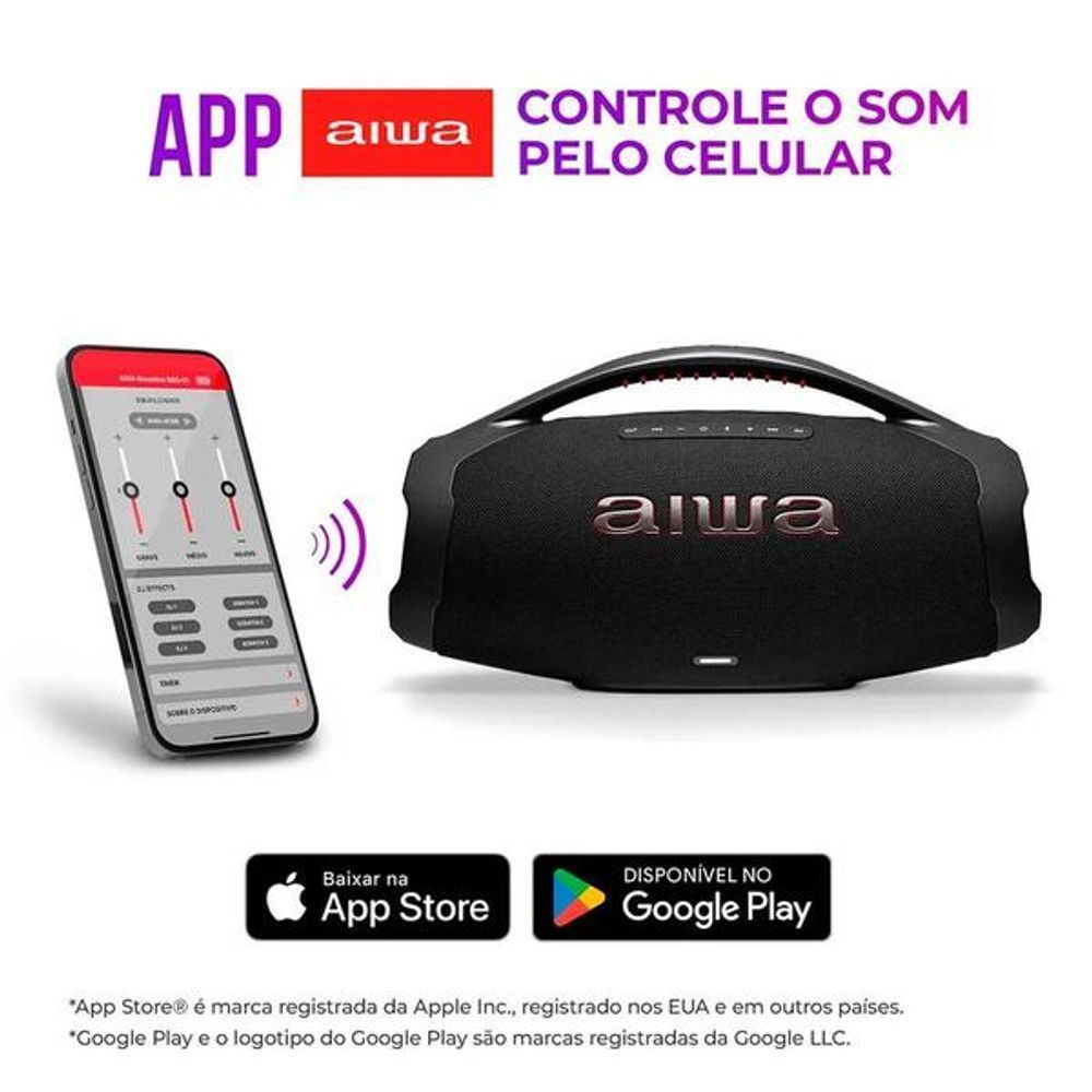 Caixa de Som Bluetooth Boombox BS-01B 200W IP66