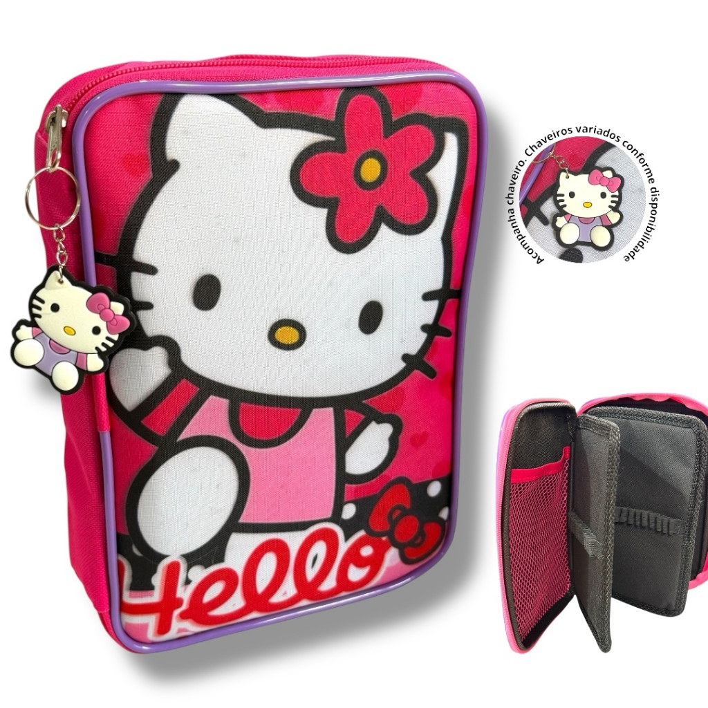 ESTOJO BOX HELLO KITTY ESTOJO GRANDE HELLO KITTY ORGANIZADOR ESCOLAR ...