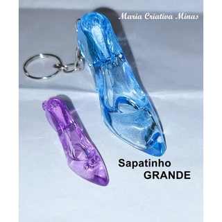 5 Sapatinhos Grandes com chaveiro, lembrancinhas, cinderela, princesas, casamento, 15 anos, dia da mulher em Oferta na Shopee