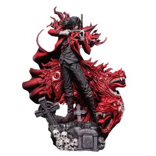 Action Figure Alucard 25 cm – Hellsing – 1:9 – colecionável 3D - figura de ação anime