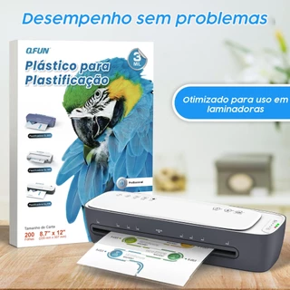 Plastico Polaseal A4 200 Folhas Para Plastificacão 220x307 Com Brilho 80 Micras