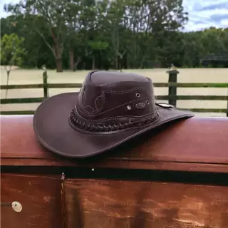 CHAPÉU COUNTRY GUSTAVO LIMA ESTILO AMERICANO COURO LEGÍTIMO LANÇAMENTO