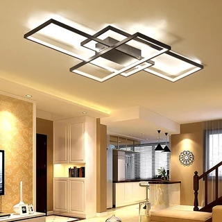 Luminária De Led Lustre Moderno C/ Controle 3 Cores 110/220v
