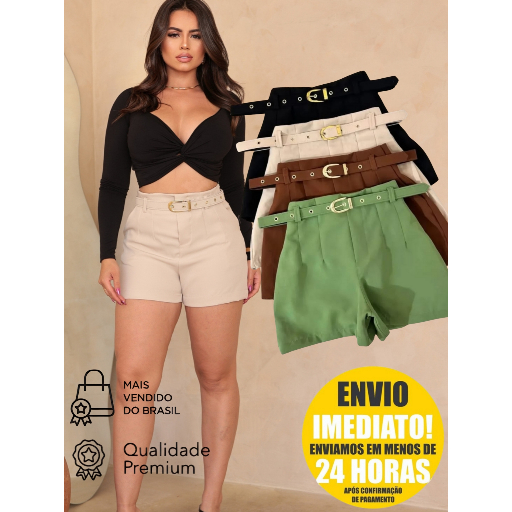 Bermuda Vintage em Oferta | Shopee 2026