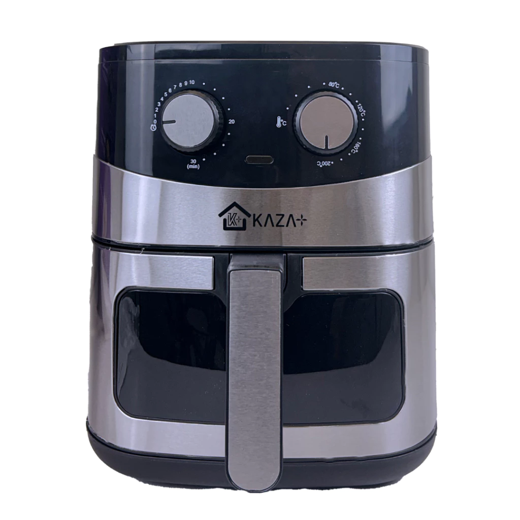 Fritadeira Elétrica Sem Óleo Air Fryer 6.5L Inox Com Visor 1500W 220V Multiuso Grande Cozinha Kaza