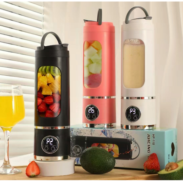 Liquidificador Portátil Recarregável 10 Lâminas 450ml - 1300mAh.
