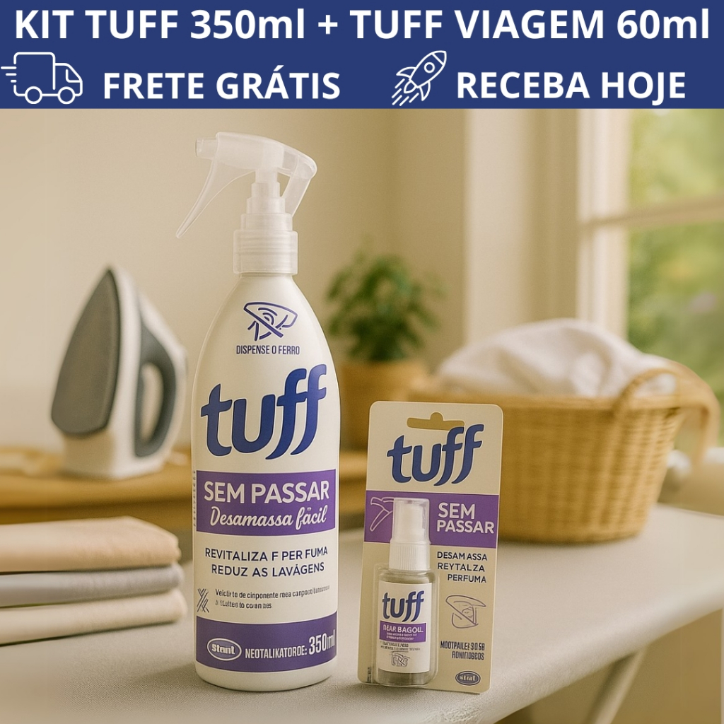 Kit Tuff 350ml + Mini Tuff 60ml Viagem Neutralizador Sem Passar ...