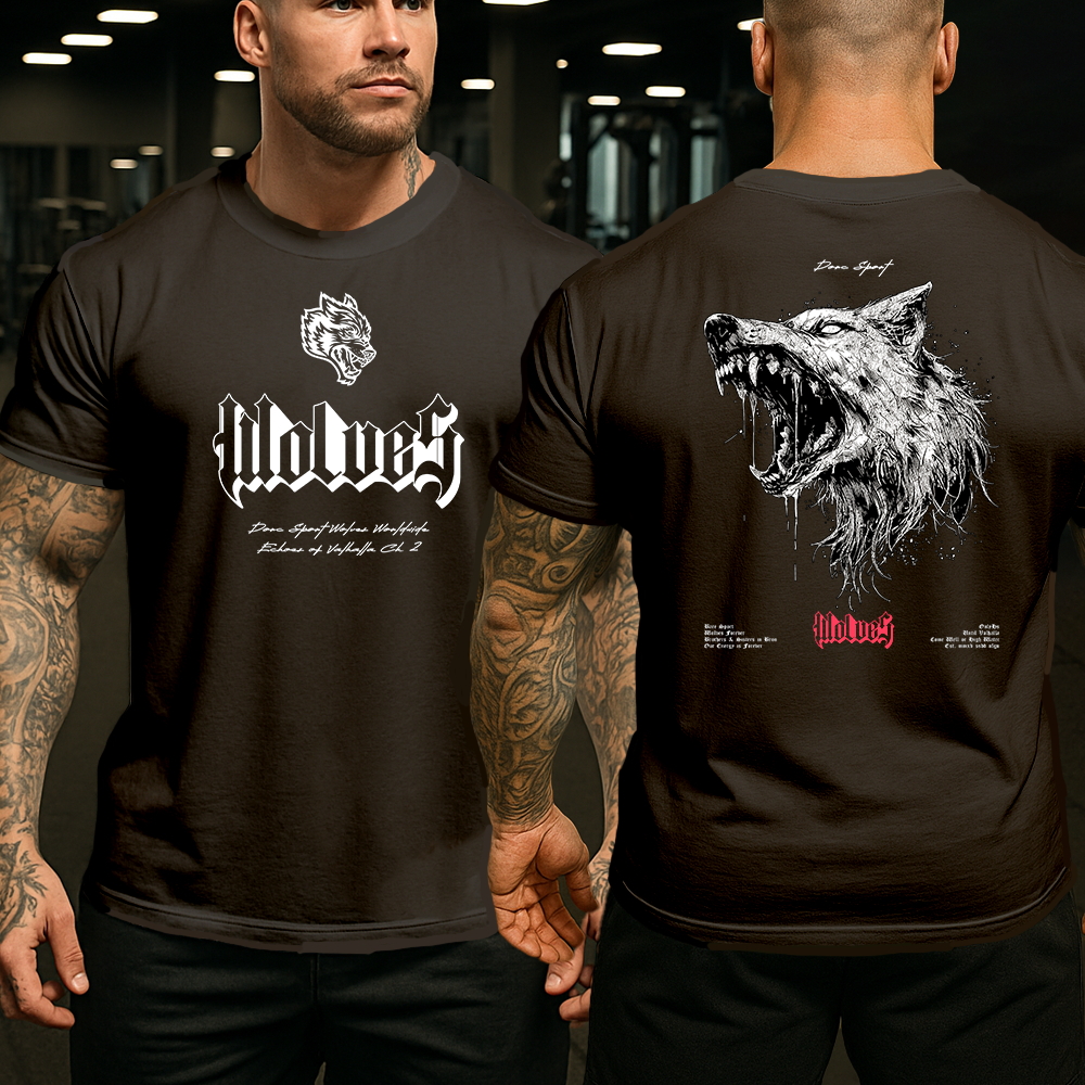 Camisa Camiseta Basica e Oversized Wolves Club lobo darc Sport