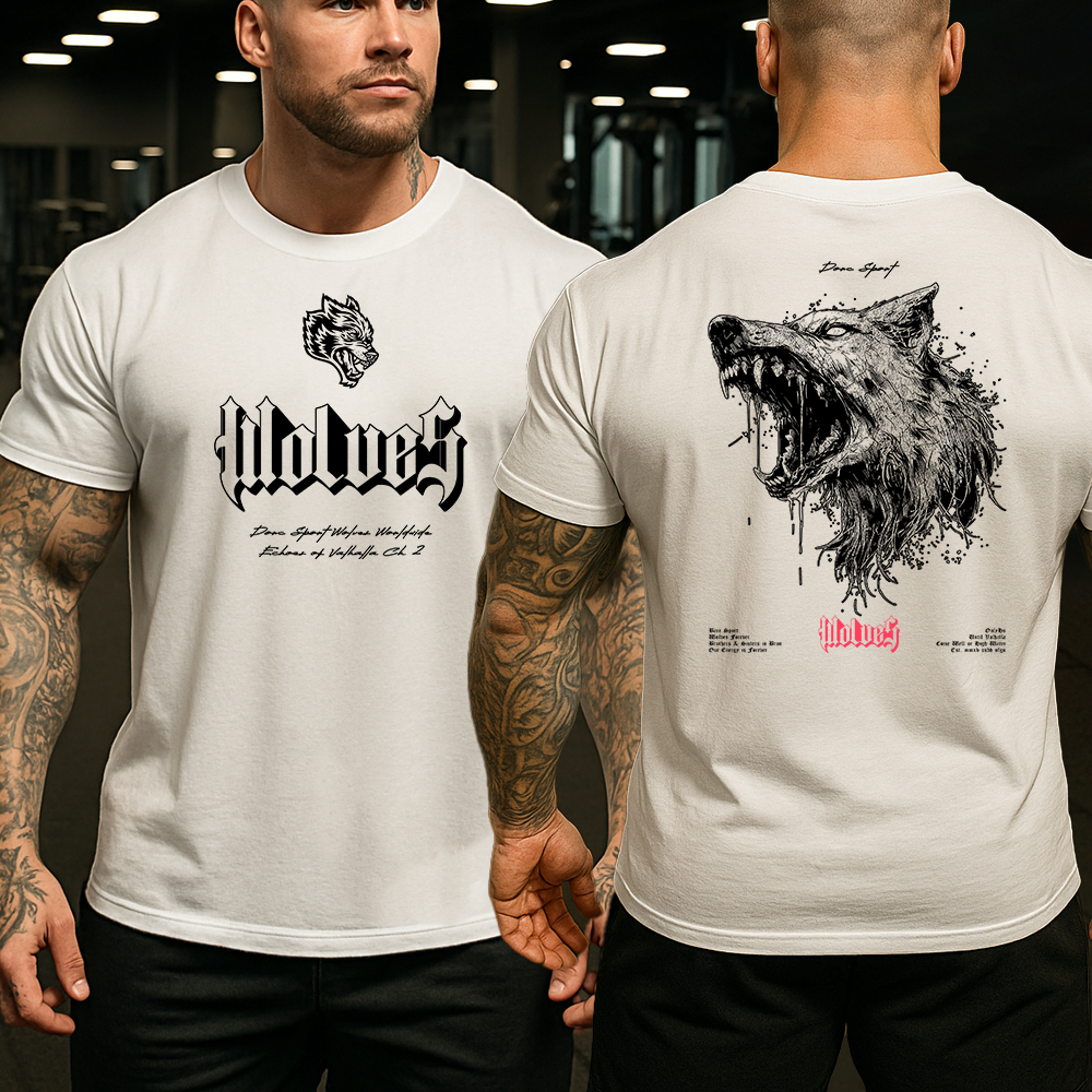 Camisa Camiseta Basica e Oversized Wolves Club lobo darc Sport