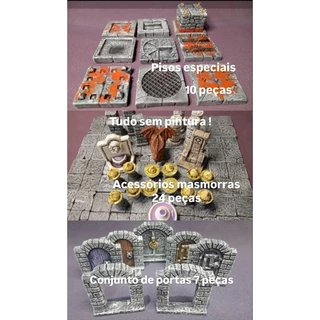 cenário para rpg 3 kits sem pintura