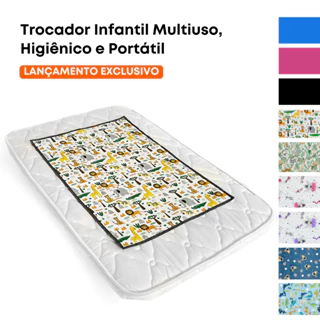 Trocador Infantil Impermeável Dupla Face Infantil Bebê Higiênico Portátil Macio Não Esquenta em Oferta na Shopee
