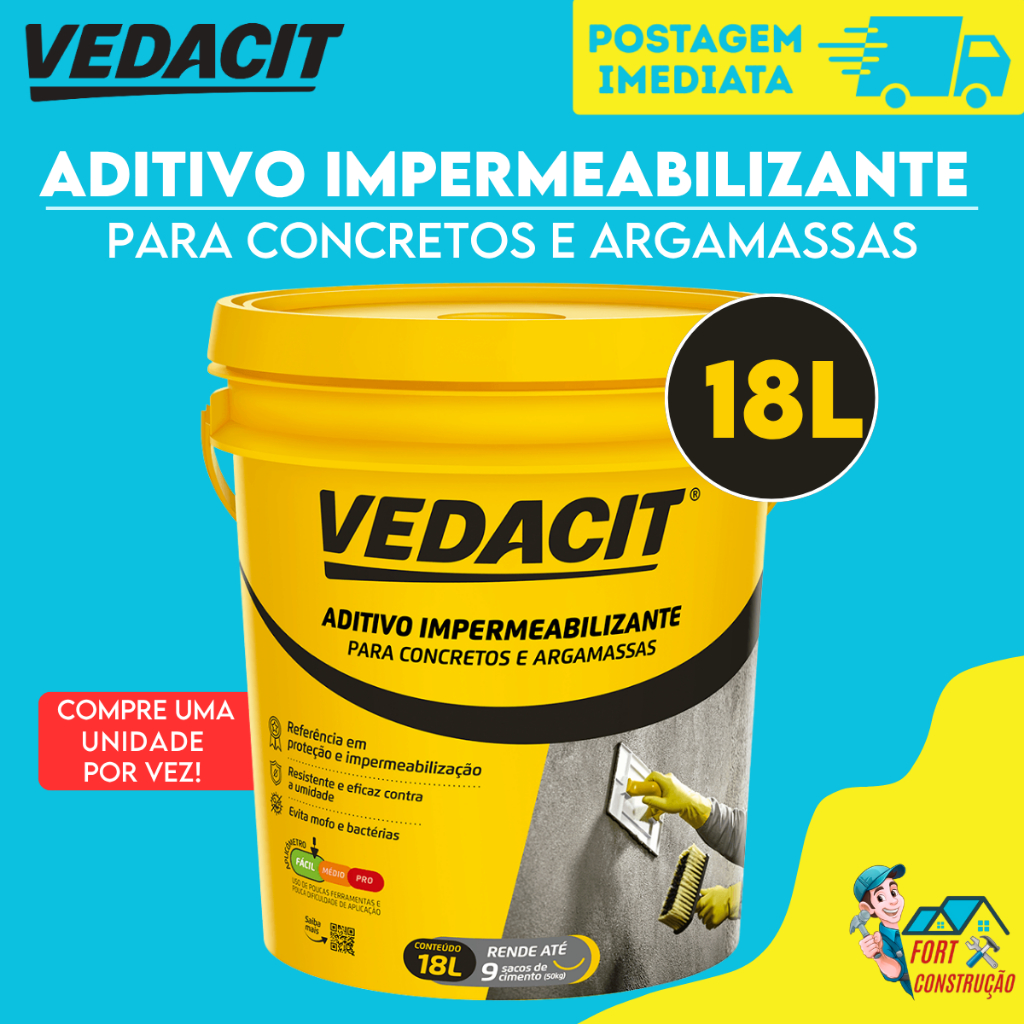 Aditivo Impermeabilizante Vedacit (Balde 18 litros) - VEDACIT ...