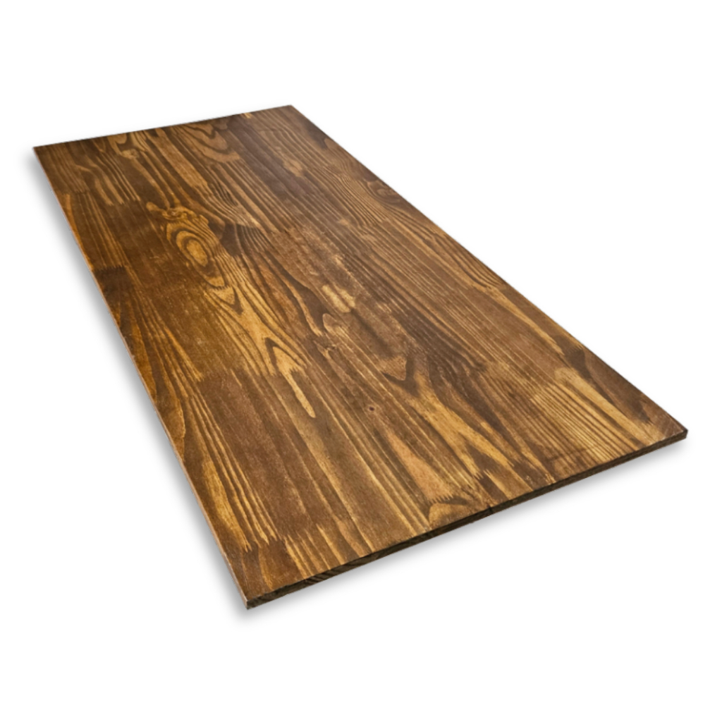 Tampo Madeira Pinus Para Mesa 110x70cm Marrom Com Verniz