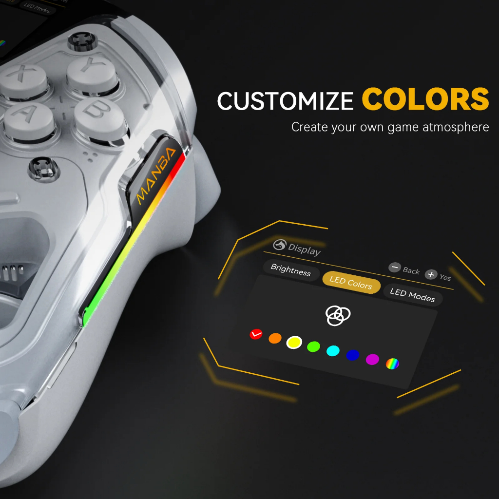 Controle Manba One V2 Original - Tela Interativa Visual, Joystick ...