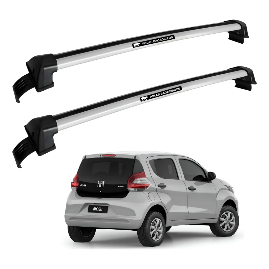 Rack De Teto Alumínio P/ Fiat Mobi 4 Portas (2016 Á 2024) | Shopee Brasil