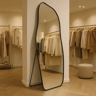 Espelho Orgânico Flame Lopazzi Corpo Inteiro com Suporte de Chão 170X70cm Pinterest Quarto Sala Loja