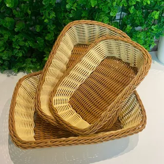 Cesto de Pão Oval ou Retangular KIT 3 PEÇAS ou cestos individuais Café da Manhã MESA POSTA