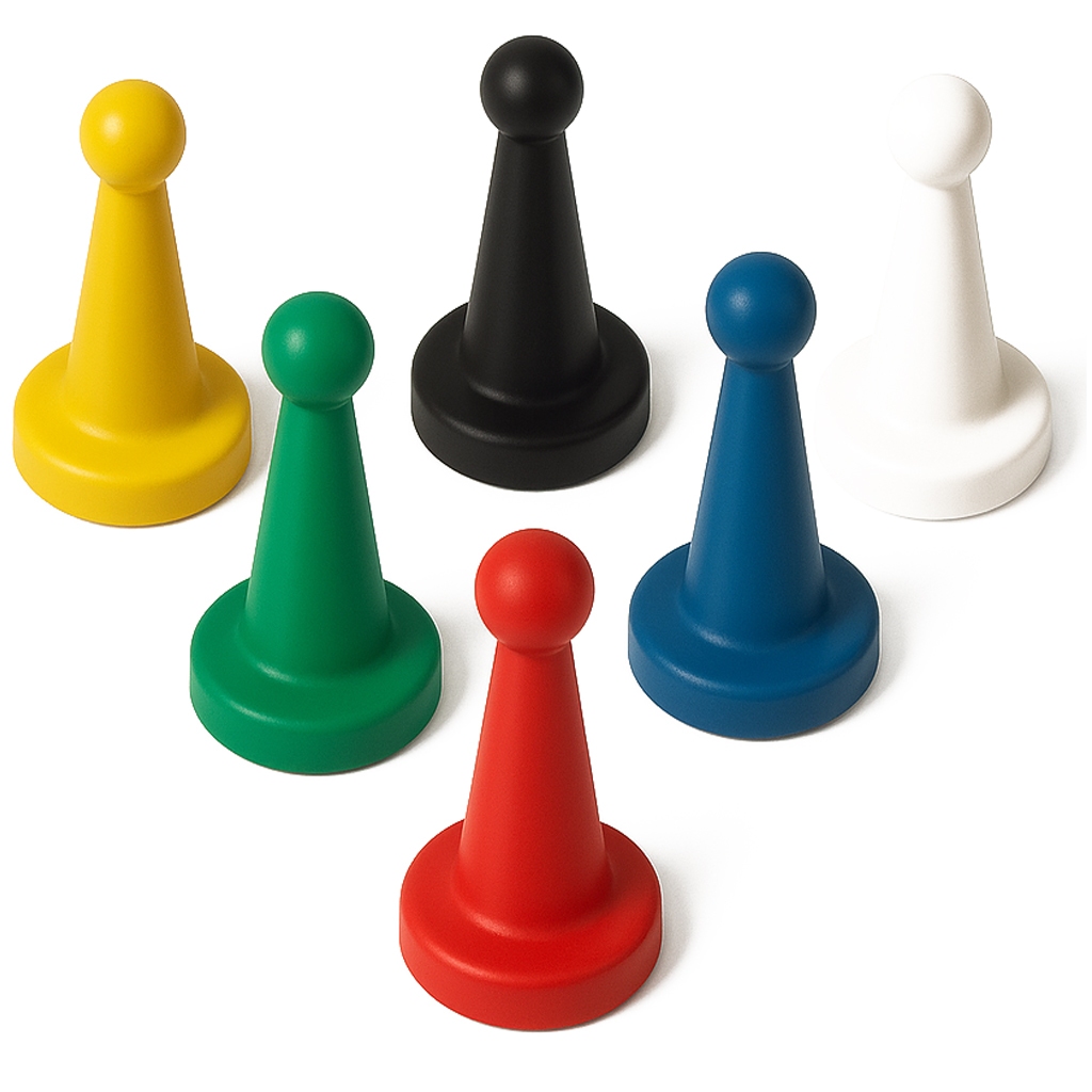 120 Pinos Plástico Peão Profissionais P/ Jogo De Tabuleiro E Ludo 6 ...