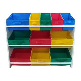 Estante Organizadora de Brinquedos Montessoriano Colorido 11 Caixas em Oferta na Shopee