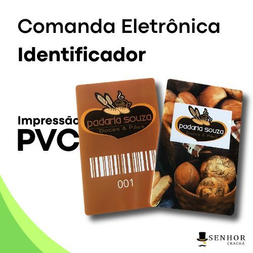 20 Comanda Eletrônica Identificador PVC para bar, lanchonete ...