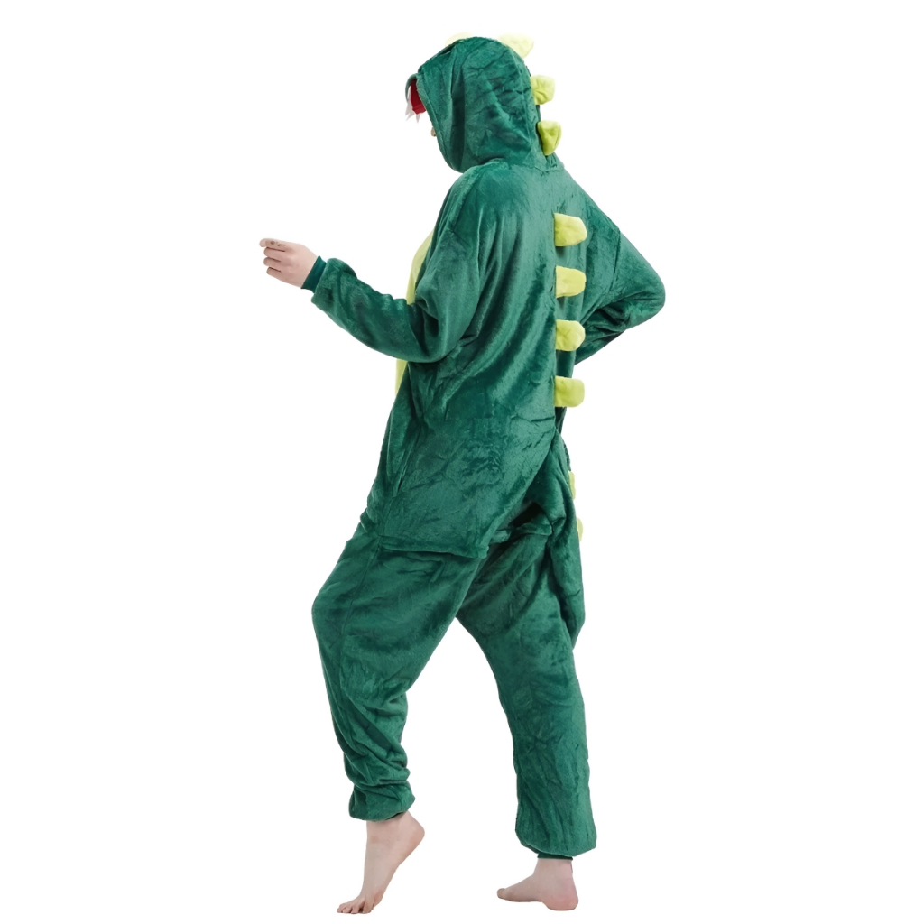 Pijama Macacão Fantasia de Dinossauro Adulto Masculino Feminino Cosplay ...