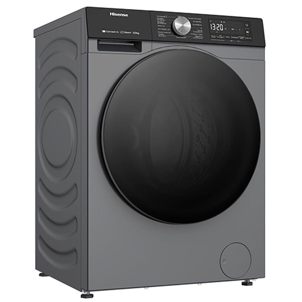 Lava e Seca 11kg Hisense 11 Programas de Lavagem, Steam, Wi-fi Titanium