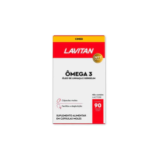 Suplemento Lavitan Ômega 3 - Óleo de Linhaça e Gergelim 90 Cápsulas
