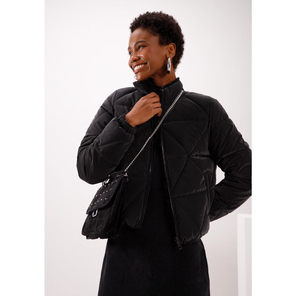 JAQUETA PUFFER DUPLA FACE COM PELO REVERSIVEL LUNENDER 66297