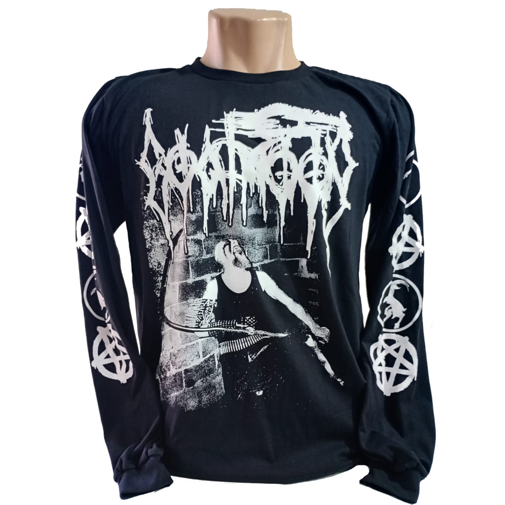 Camiseta manga longa Goatmoon 001 Black Metal | Shopee Brasil
