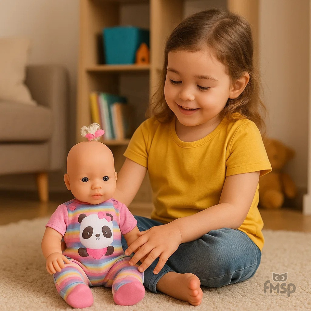 Brinquedo Infantil Boneca Baby Zitinha New Doll 34 Cm Com