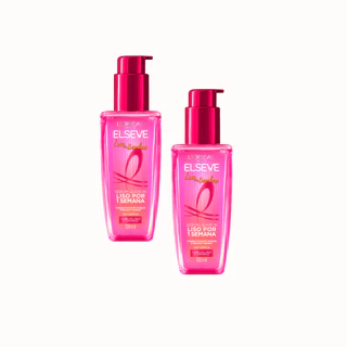 Kit Elseve L'Oréal Paris 2 Sérum Liso dos Sonhos - 100ml em Oferta na Shopee
