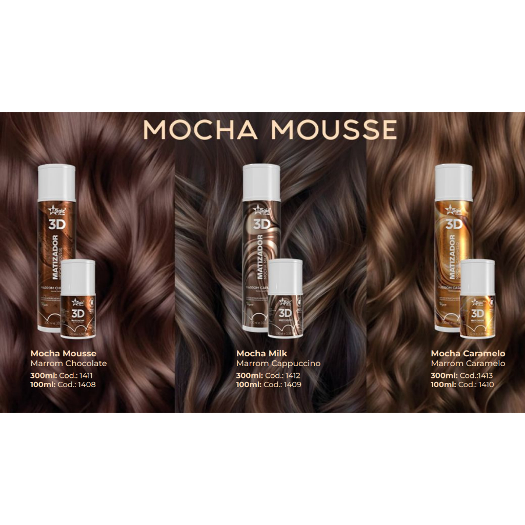 Magic Color Matizador 3D Mocha Mousse Milk 100ml/300ml - Marrom ...
