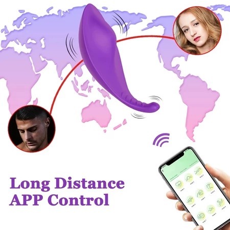 Vibrador Calcinha Bluetooth Controle no celular a Distância via App encaixe Perfeito com Calcinha