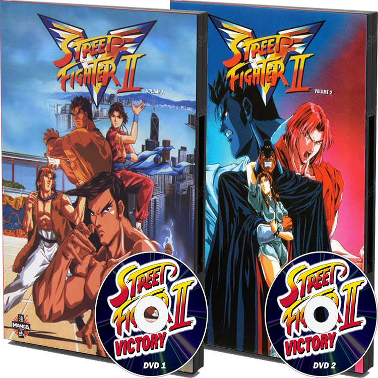 Street Fighter 2 Victory Completo Dublado Em 2 DVDs - Animação de