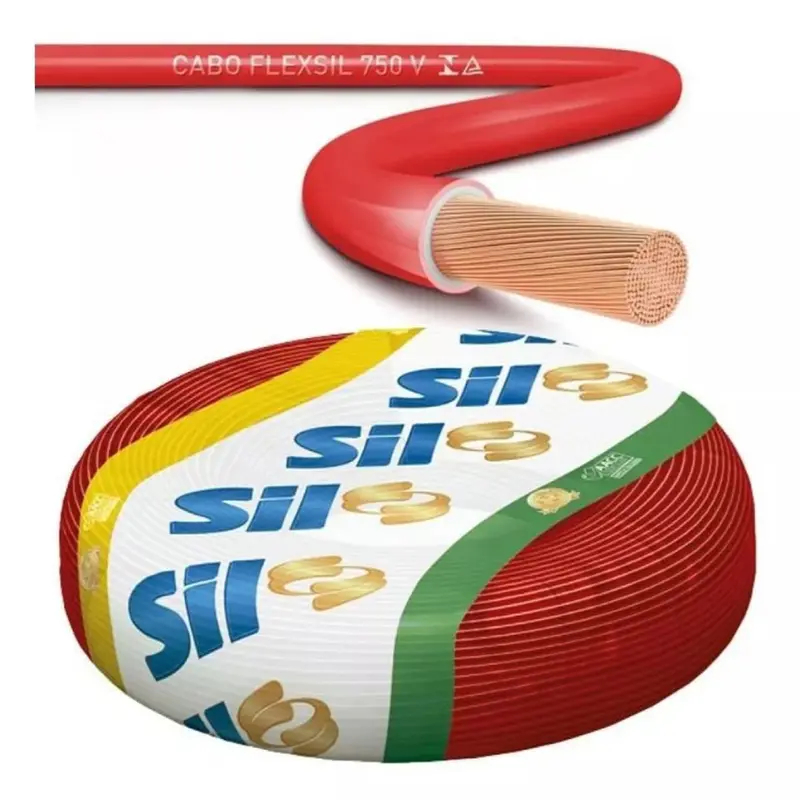 Fio Cabo Flexível Sil 4mm 27 METROS E 12 METROS - VERMELHO BR.
