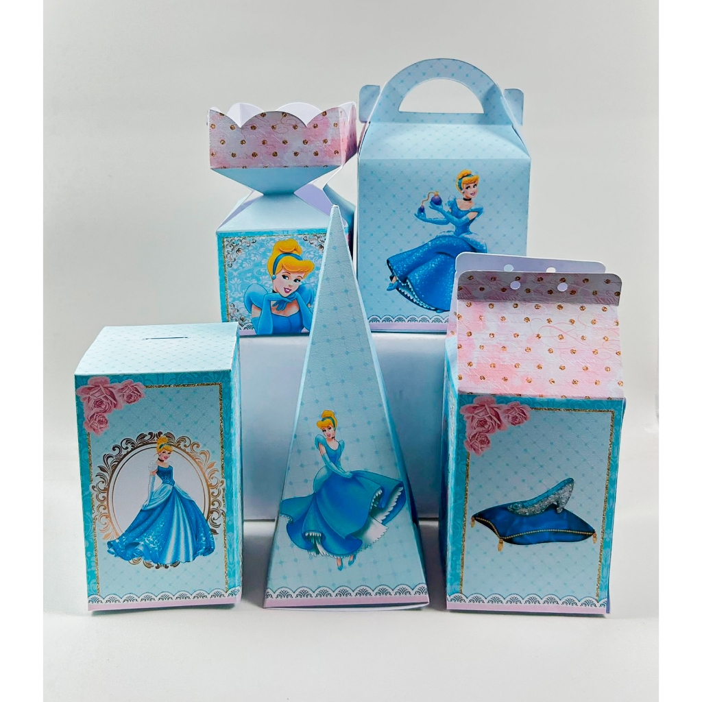 20 Caixinhas CINDERELA – Lembrancinhas para Festa Infantil – SEM ...