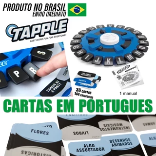 Jogo do Alfabeto Maluco Stop Jogo de Palavras Cartas em Português ou Espanhol Tabuleiro Viral