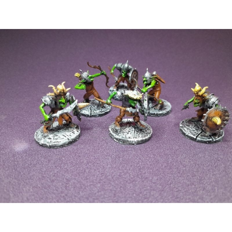 miniaturas para rpg pintada conjunto de goblins