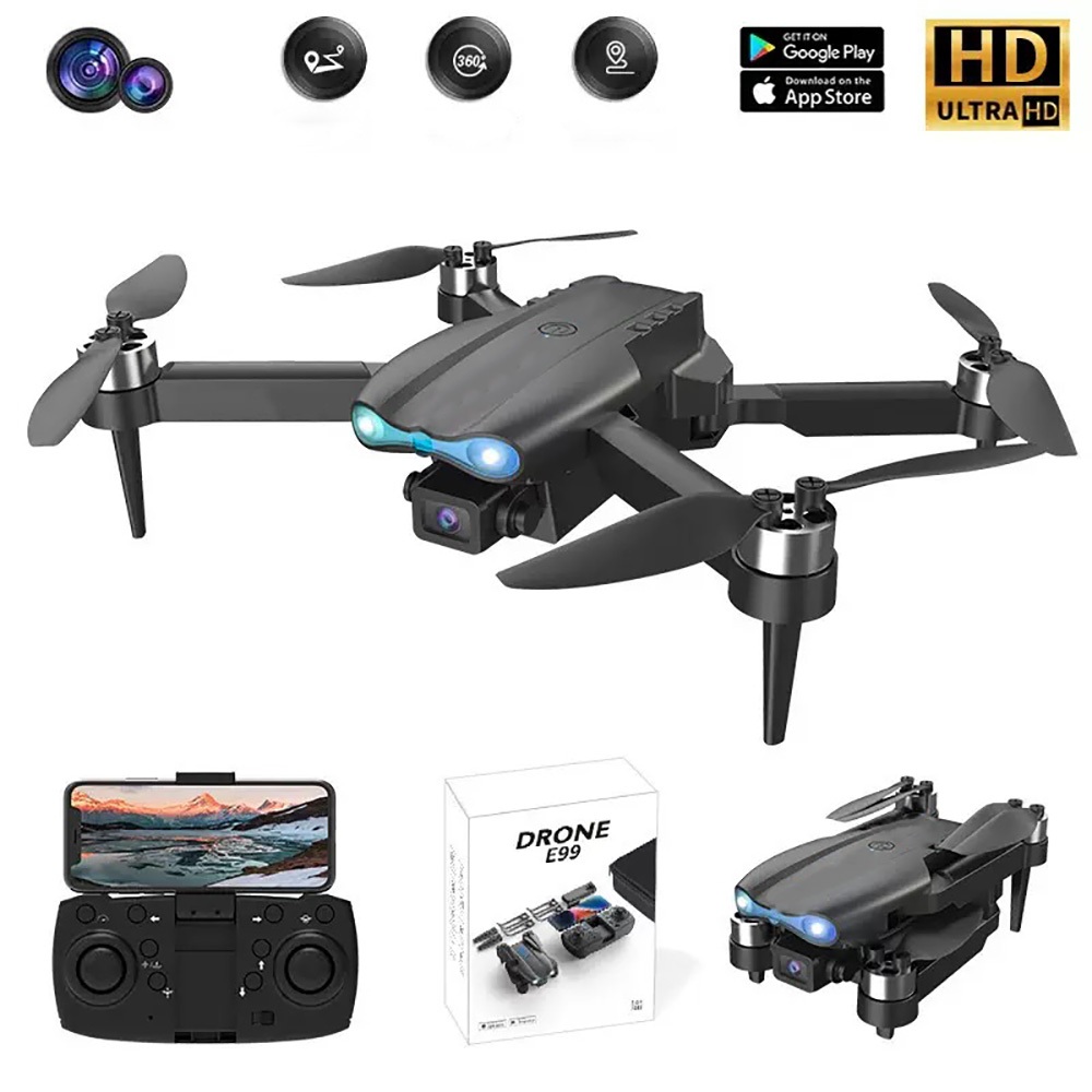 2025 Nova Mini Drone 4K Dual Camera HD Profissional E99PRO Com Motor ...
