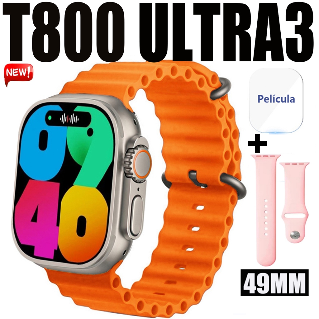 Smartwatch Watch Ultra max Série 10 Super Amoled Prova D'Água