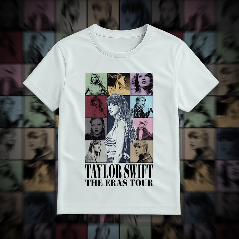 Camiseta Taylor Swift The Eras Tour 2023 Unissex Feminina Infantil