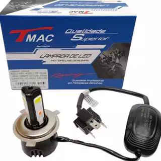 Lampada Farol Led Moto 3d Bi-xenon 6500k Titan Fan 125 150 160 Xre Bros Fazer Lander