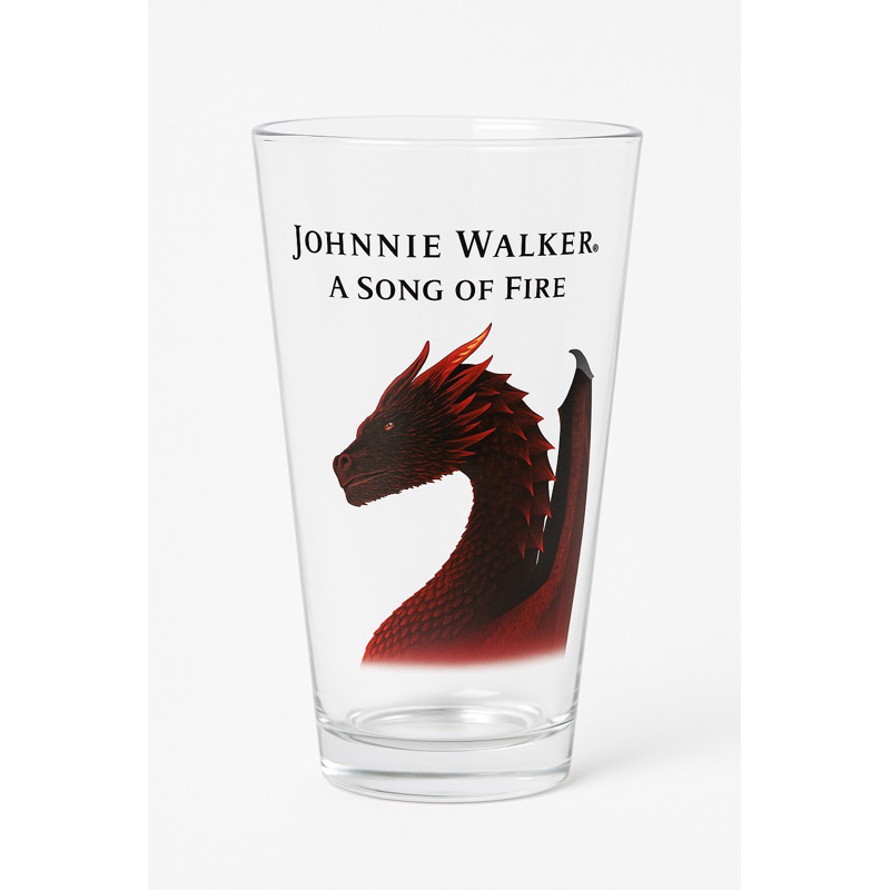kit com 2 copos de Johnnie Walker do Game off thrones