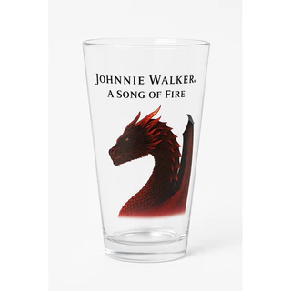 kit com 2 copos de Johnnie Walker do Game off thrones