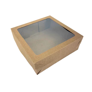 10 Caixas Quadrada, Com Visor, Para Presentes - 20x20x7m