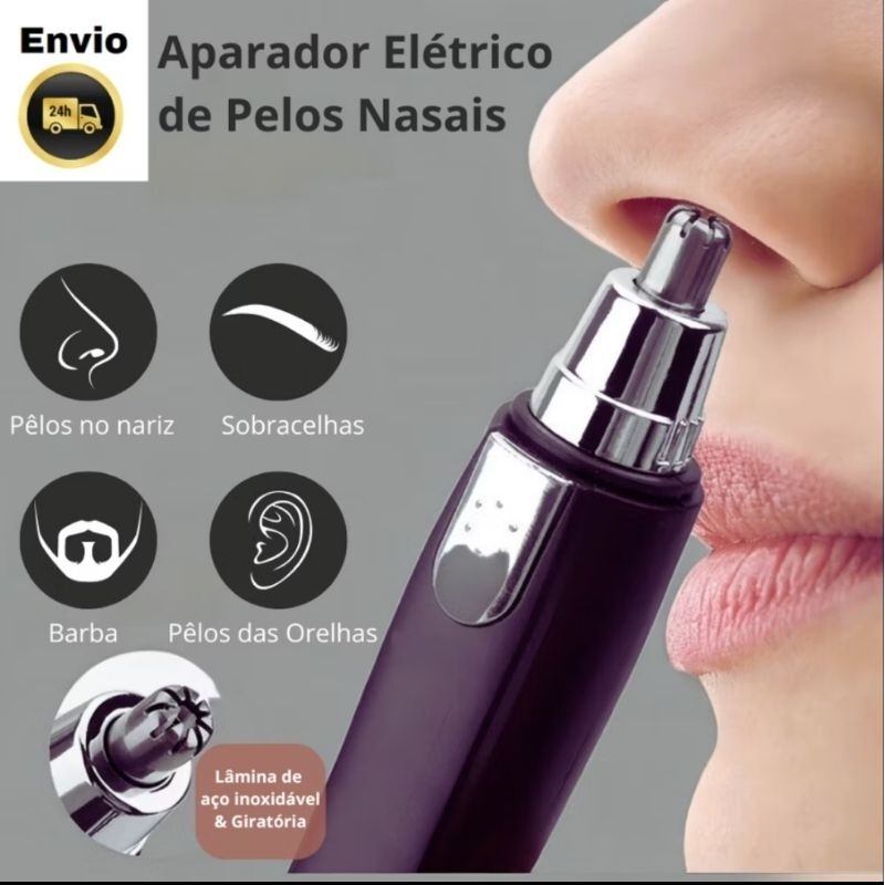 Aparador de Pelos Elétrico para Nariz e Orelha – Precisão e Conforto no ...