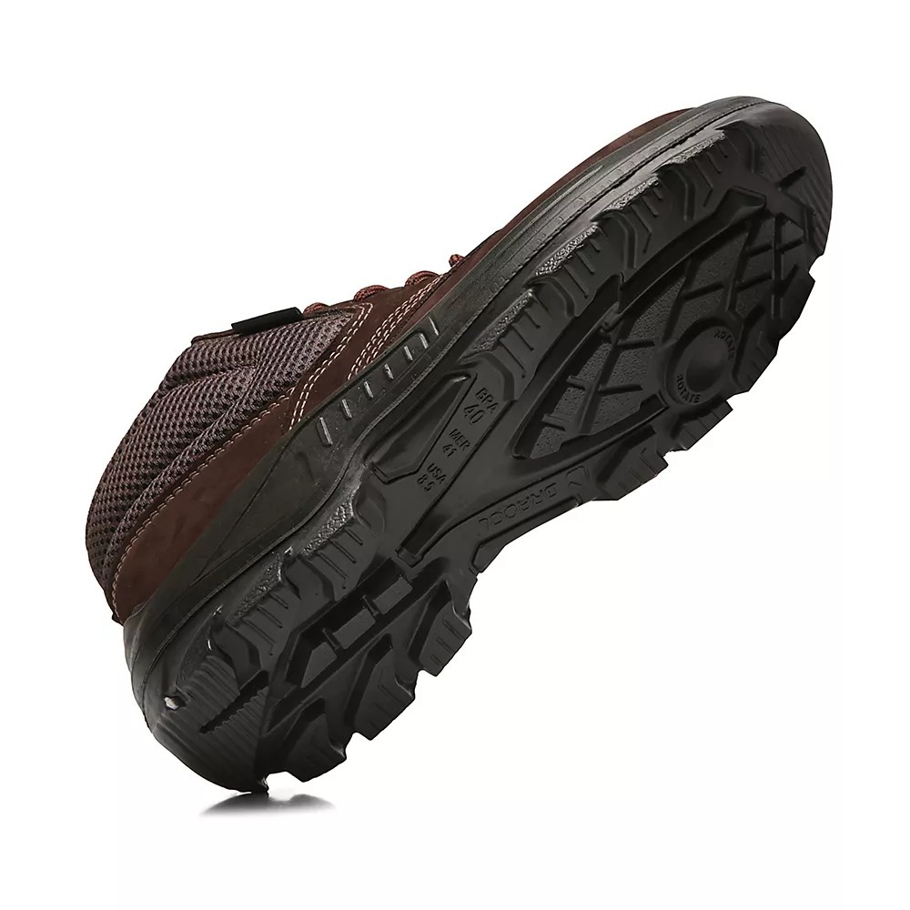 Bota botina de segurança Nobuck Dubai Bico PVC Impermeável Marrom