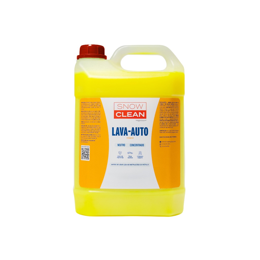 Lava Auto cremoso SnowClean shampoo neutro concentrado. | Shopee Brasil